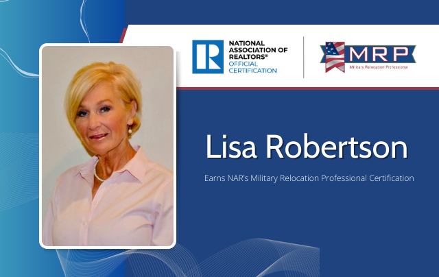 Lisa Robertson Earns NAR’s Military Relocation Professional Certification